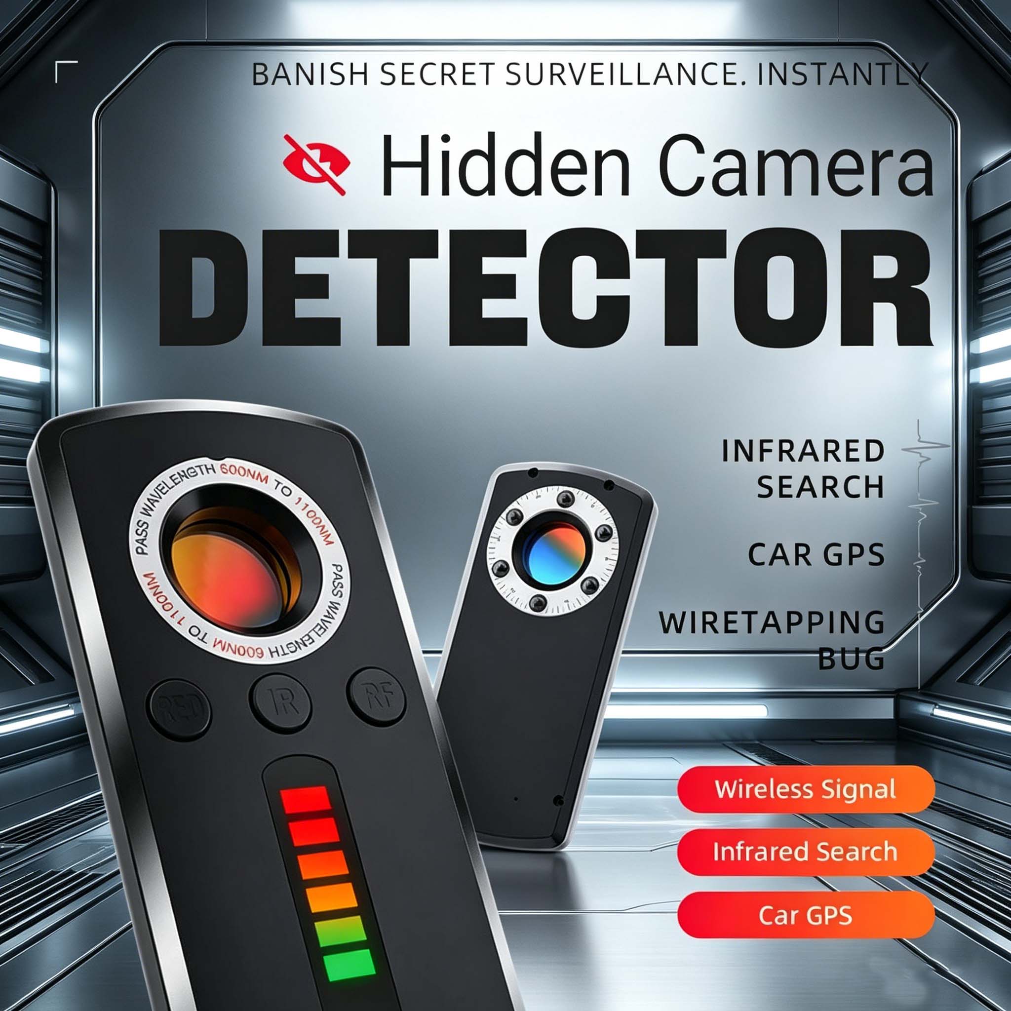 Tech For Office - Hidden Camera Detector Anti Spy Gadget