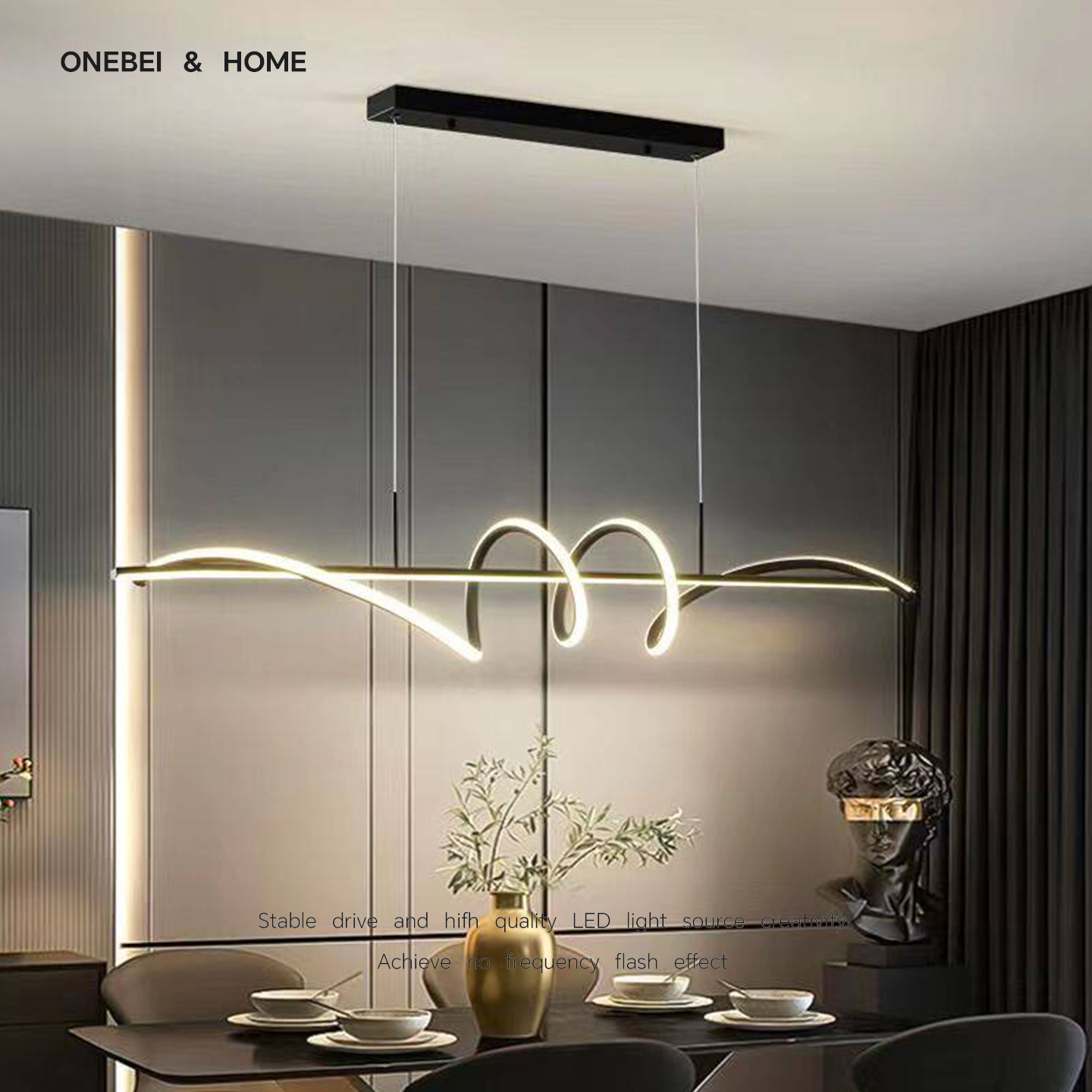 Office Technician - Modern LED Rotating Pendant Lamp -