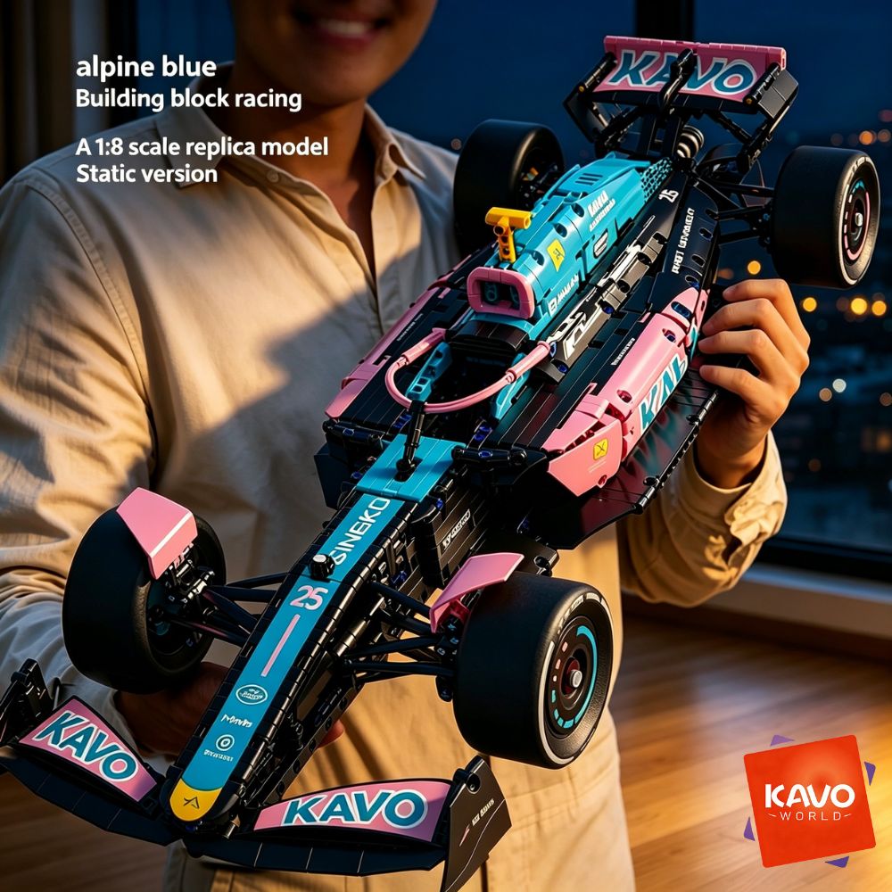 Office Tech Products - KAVOWORLD 1:8 Pink-blue Formula Racing Car