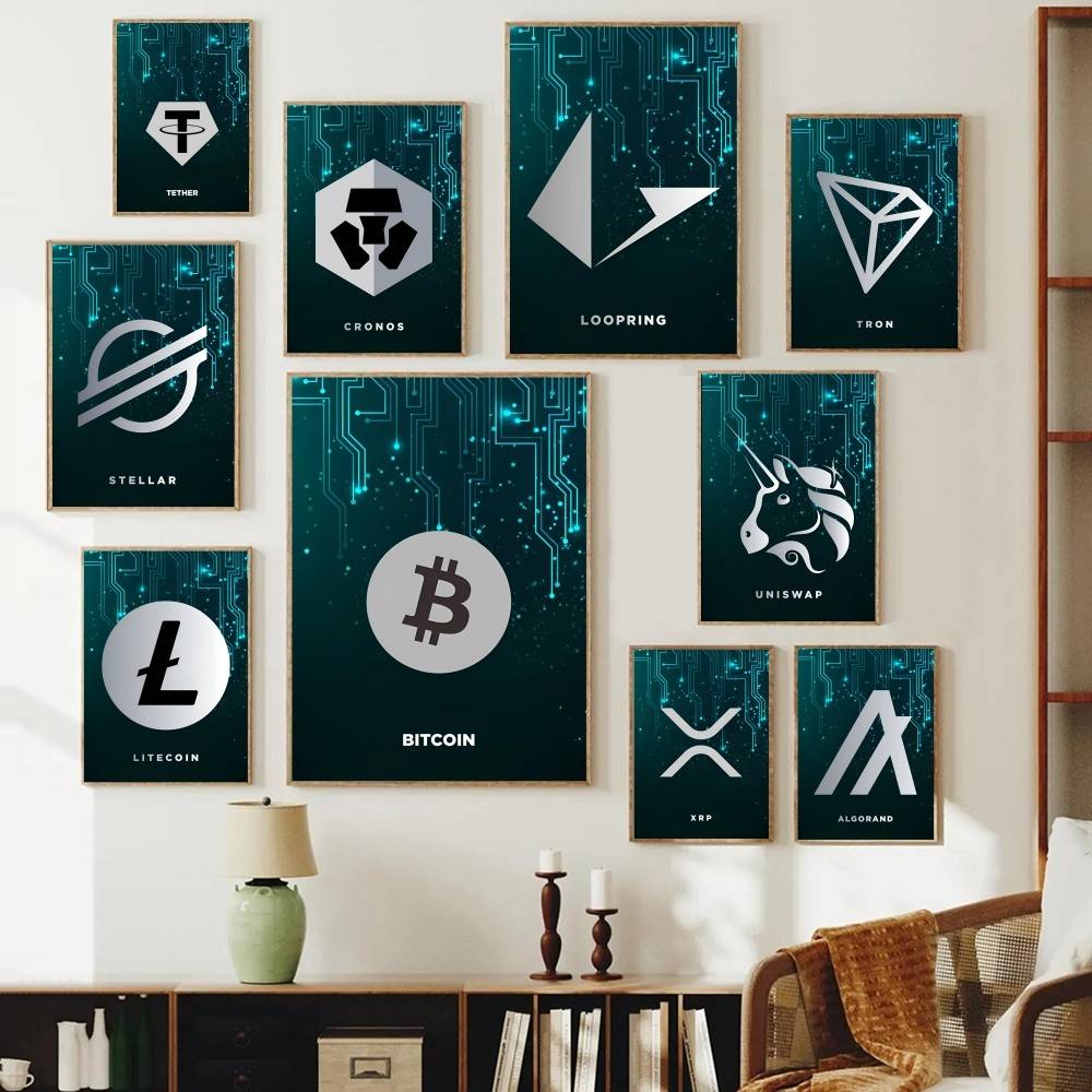 Tech Circuit Crypto Symbol Pos - Office And Tech 评论和价格