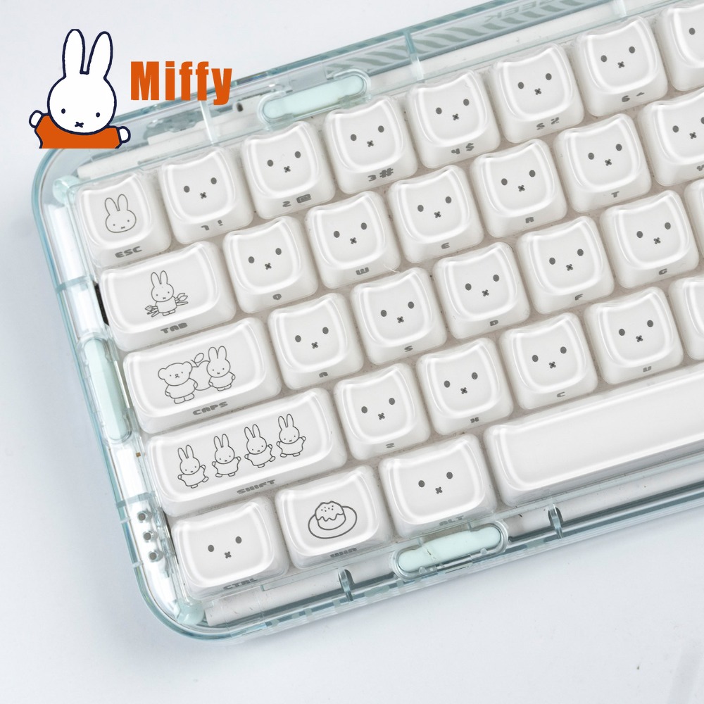 Kawaii Miffy Keycaps Cute Rabb - Tech For Office 评论和价格