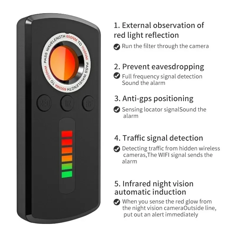 Hidden Camera Detector Anti Sp - Tech For Office 评论和价格