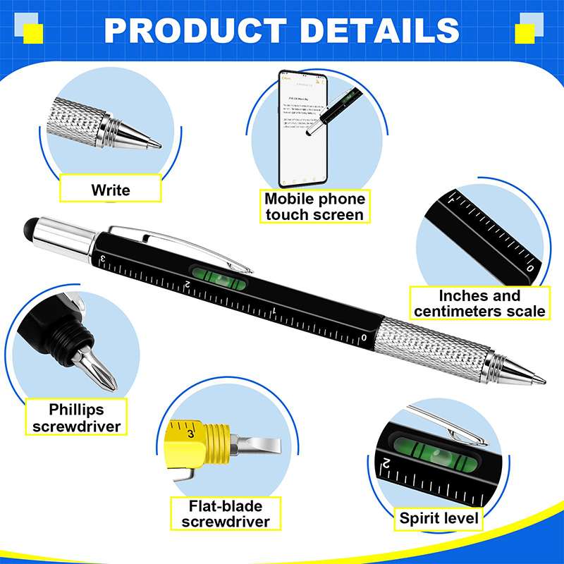 8Pcs 6 in 1 Multitool Pen with - Office Tech Products 评论和价格