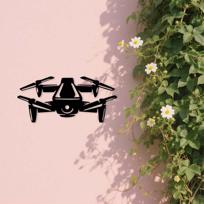 2D Flat Drone Silhouette Metal - Office And Tech 评论和价格